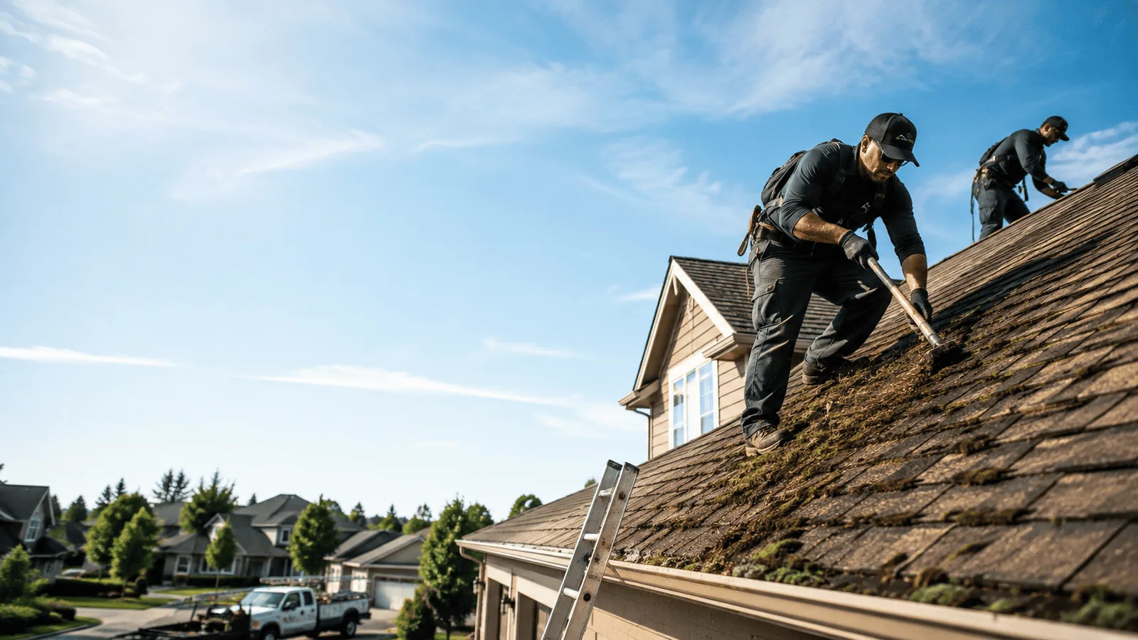 Roof Moss Removal in Two Harbors, MN near me
